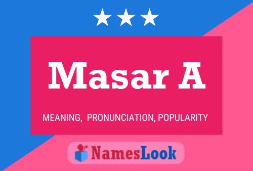 Masar A Name Poster