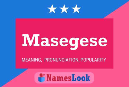 Masegese Name Poster