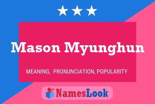 Mason Myunghun Name Poster