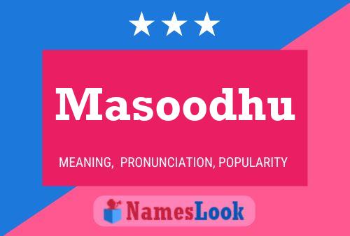 Masoodhu Name Poster