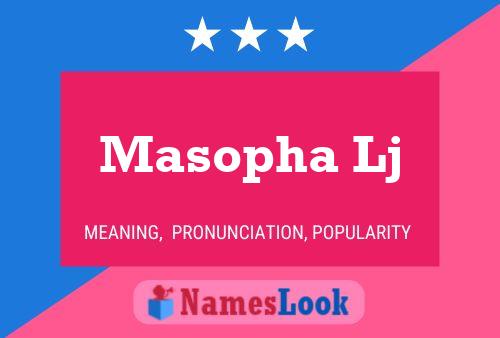 Masopha Lj Name Poster