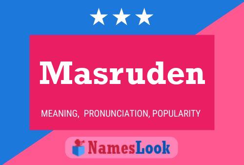 Masruden Name Poster