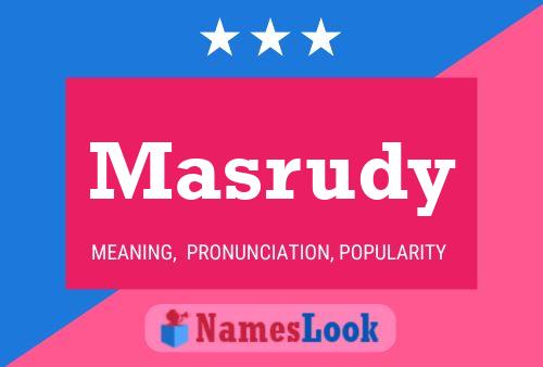 Masrudy Name Poster