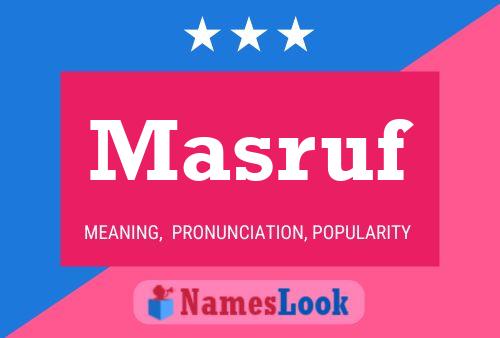 Masruf Name Poster