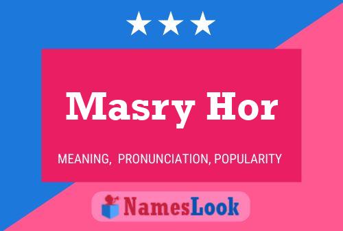 Masry Hor Name Poster