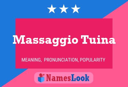 Massaggio Tuina Name Poster