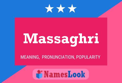 Massaghri Name Poster