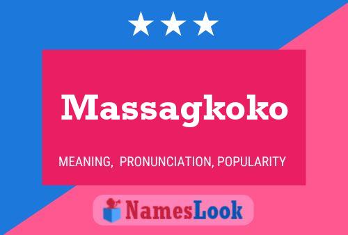 Massagkoko Name Poster