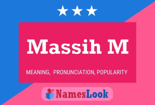 Massih M Name Poster