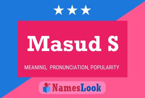 Masud S Name Poster