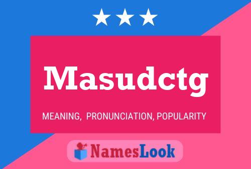 Masudctg Name Poster