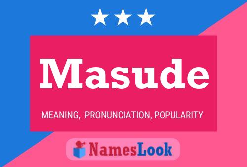 Masude Name Poster