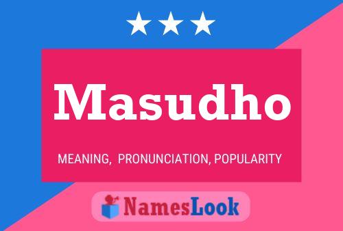 Masudho Name Poster