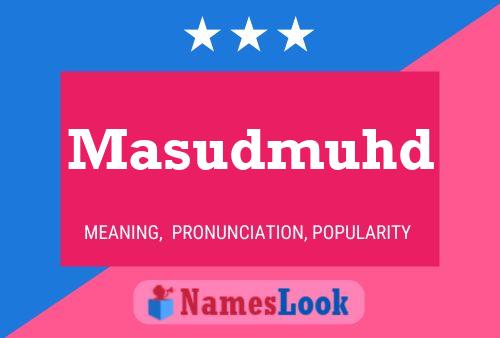 Masudmuhd Name Poster