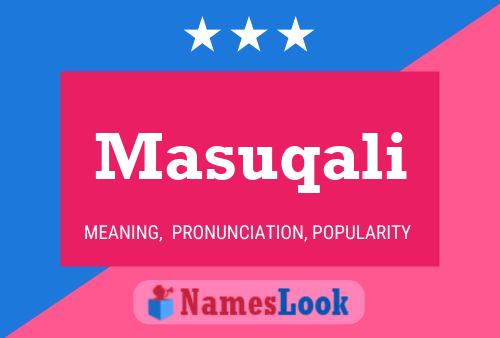 Masuqali Name Poster