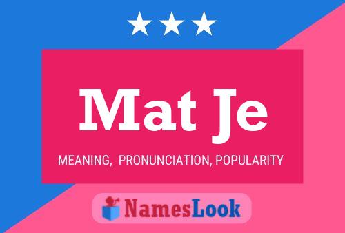 Mat Je Name Poster