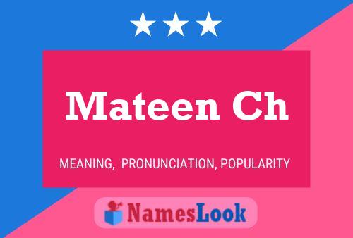 Mateen Ch Name Poster