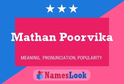 Mathan Poorvika Name Poster