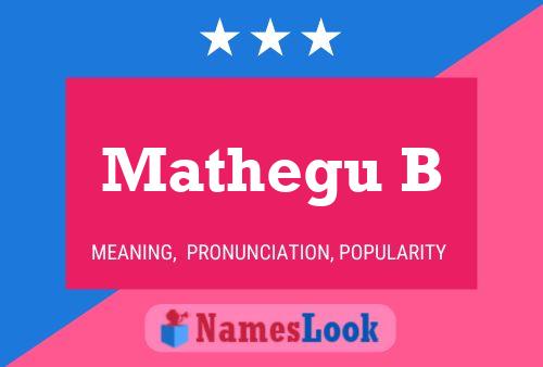 Mathegu B Name Poster