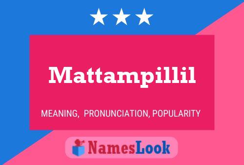 Mattampillil Name Poster