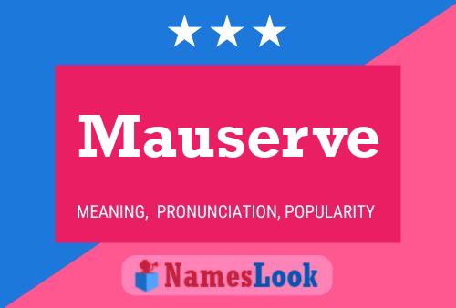 Mauserve Name Poster