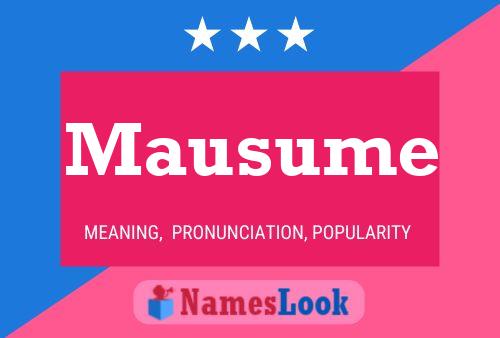 Mausume Name Poster