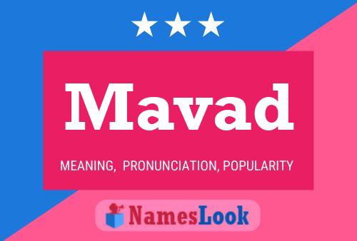 Mavad Name Poster