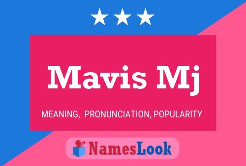 Mavis Mj Name Poster