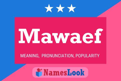 Mawaef Name Poster