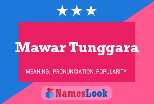 Mawar Tunggara Name Poster