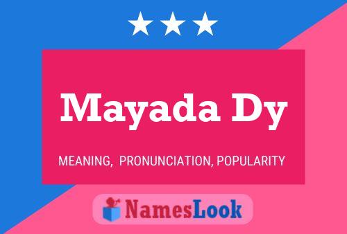 Mayada Dy Name Poster