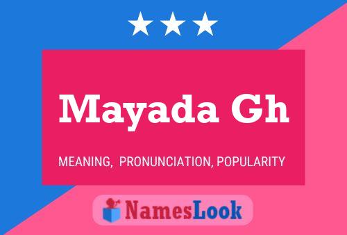 Mayada Gh Name Poster