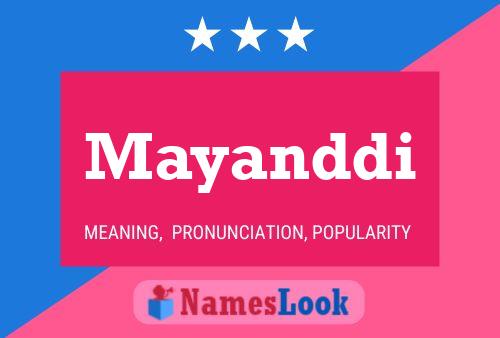 Mayanddi Name Poster