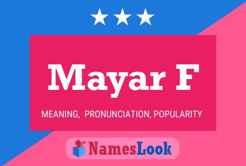 Mayar F Name Poster