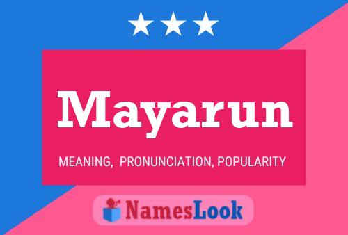 Mayarun Name Poster