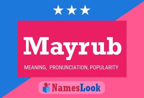 Mayrub Name Poster