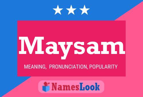 Maysam Name Poster