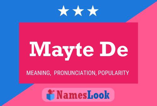 Mayte De Name Poster