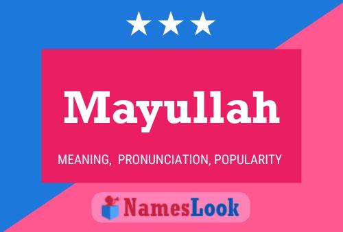 Mayullah Name Poster