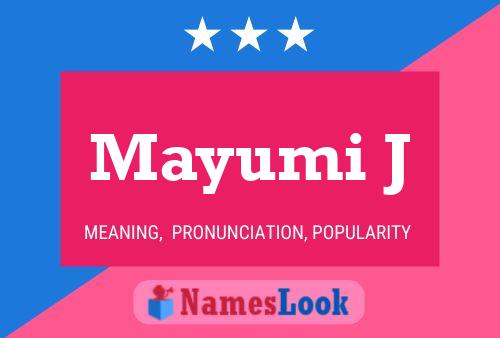 Mayumi J Name Poster