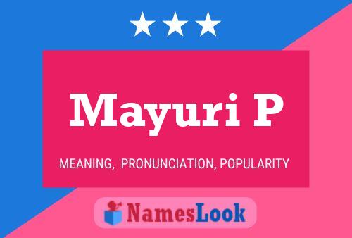 Mayuri P Name Poster