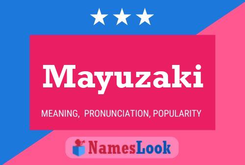 Mayuzaki Name Poster