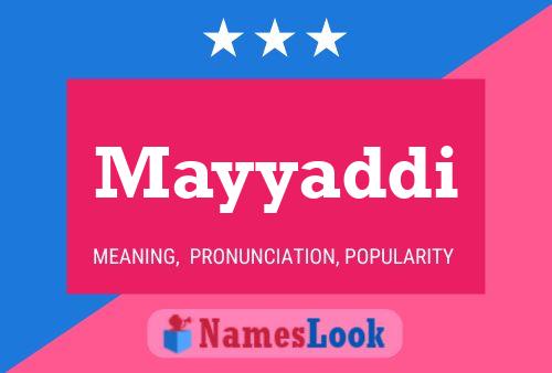 Mayyaddi Name Poster