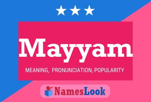 Mayyam Name Poster