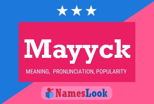 Mayyck Name Poster