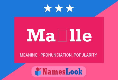 Maëlle Name Poster