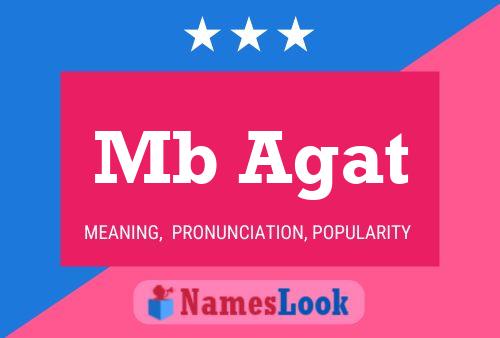 Mb Agat Name Poster