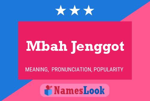 Mbah Jenggot Name Poster