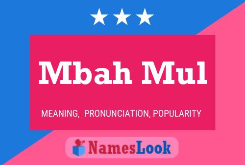 Mbah Mul Name Poster