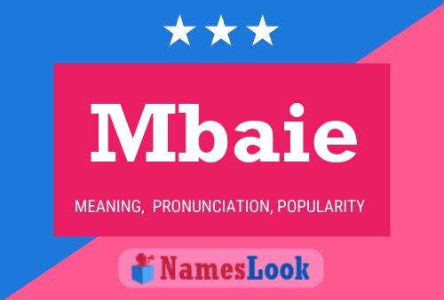 Mbaie Name Poster